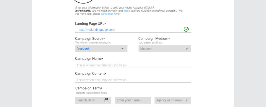 adobe analytics utm builder